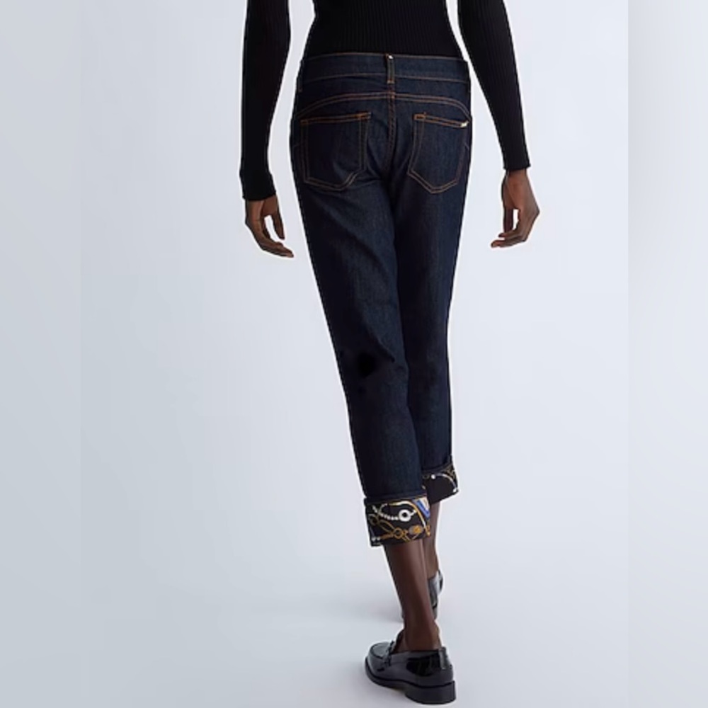 LIU*JO CROPPED BOTTOM UP JEANS - Picture 3 of 12